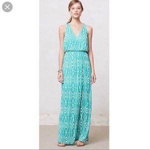 Anthropologie Geometric Maxi Dress